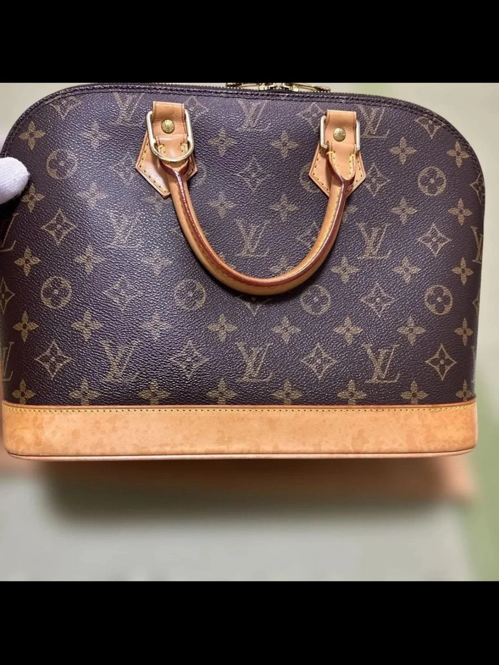 Louis Vuitton Brown Monogram Alma PM Handbag